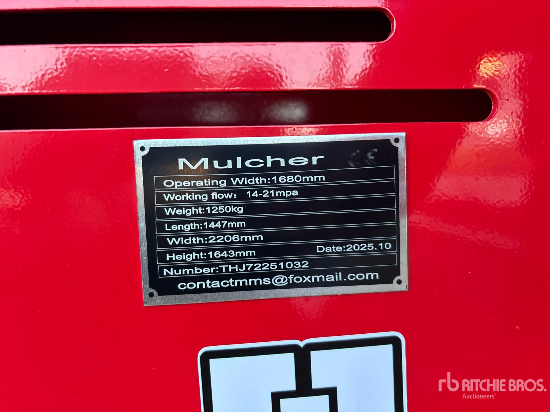 General Appearance with N.º de serie/VIN