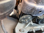 Engine with A/C Compressor