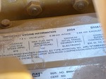Engine with Emission Label
