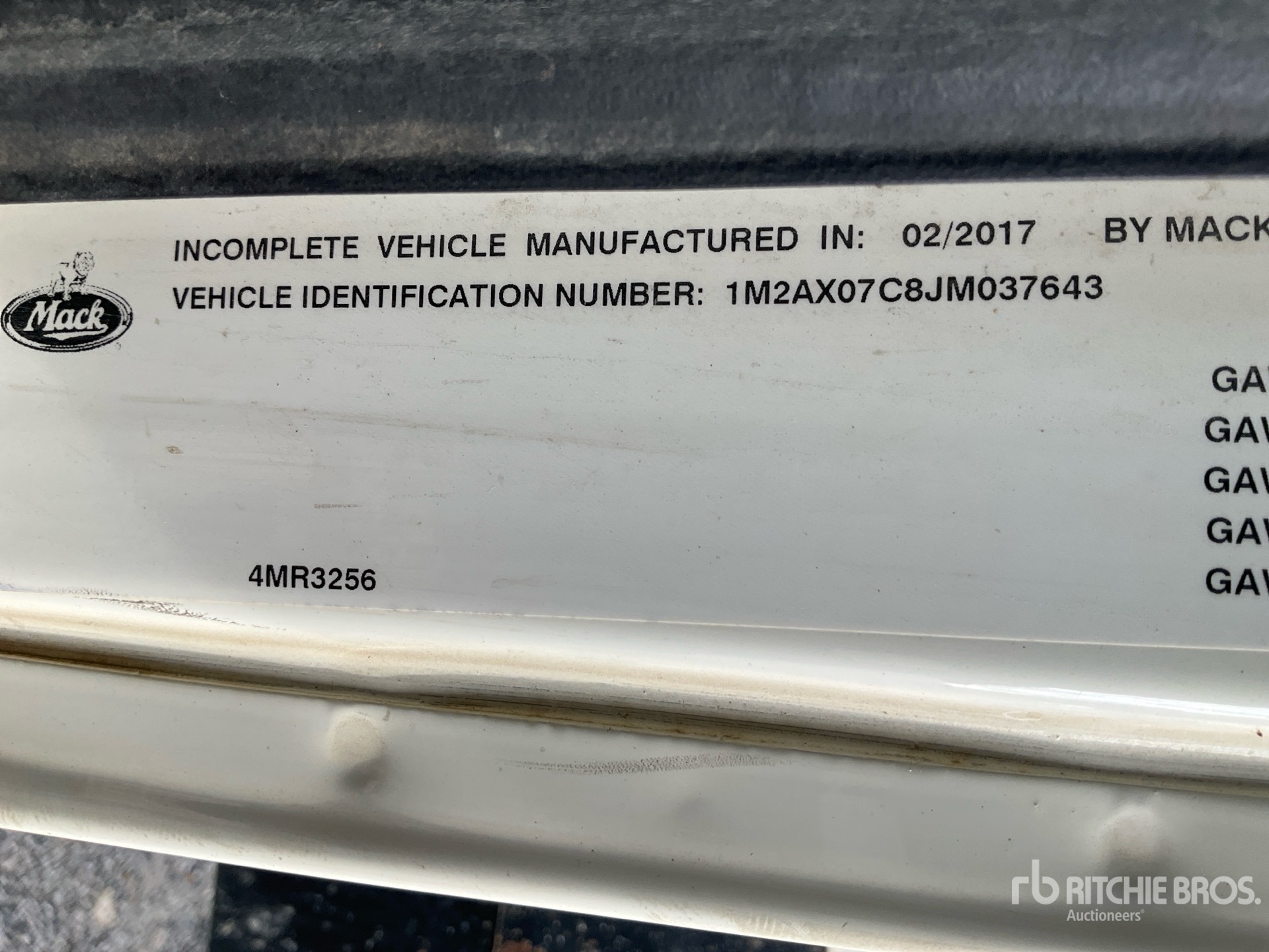 General Appearance with Numero seriale/numero d’identificazione del veicolo (VIN)