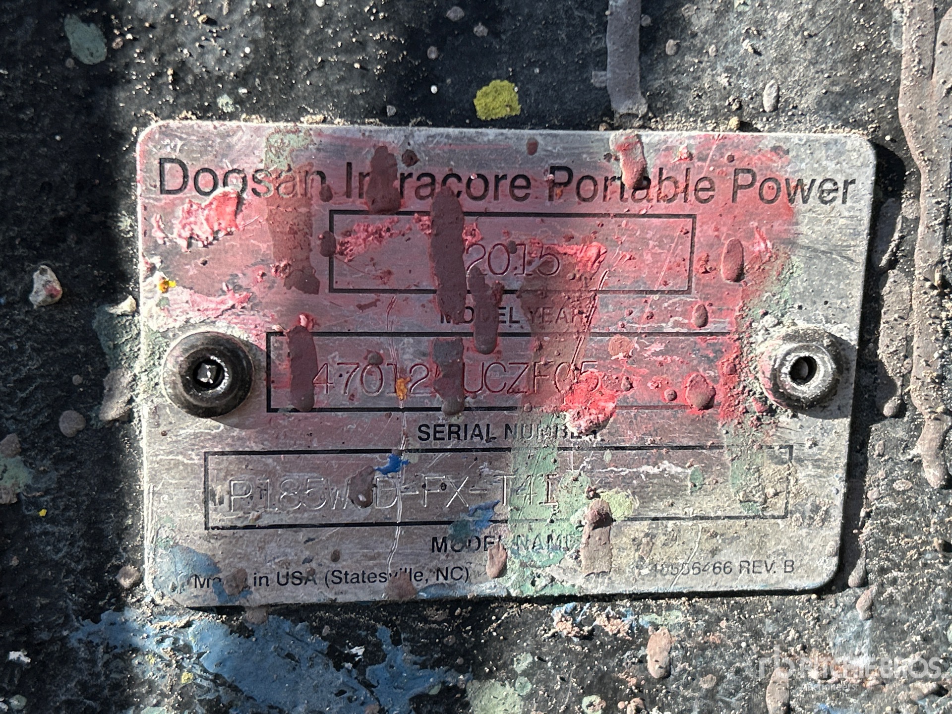 General Appearance with Unit Serial Number