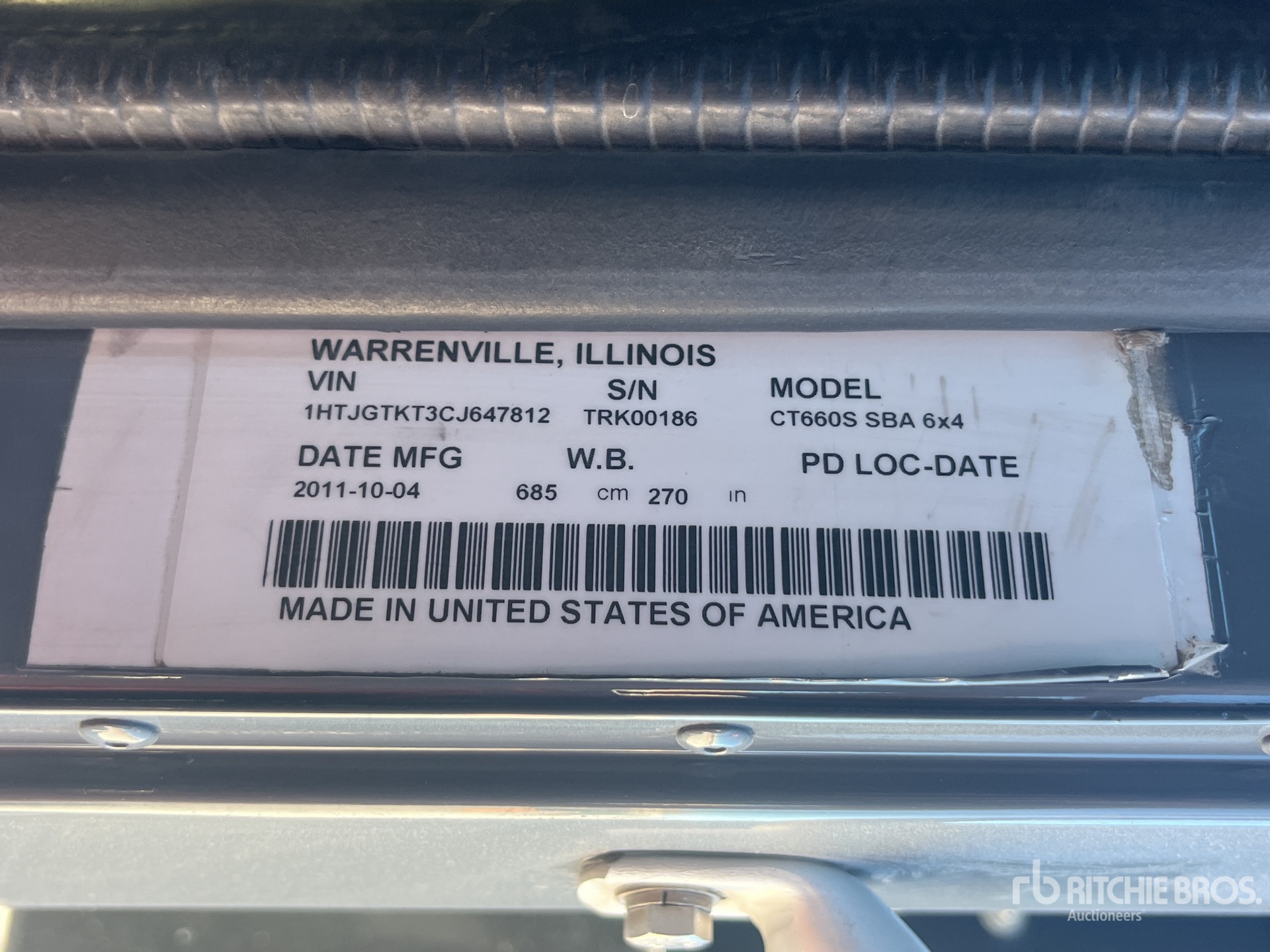 General Appearance with Numéro de série/Numéro d'identification du véhicule automobile