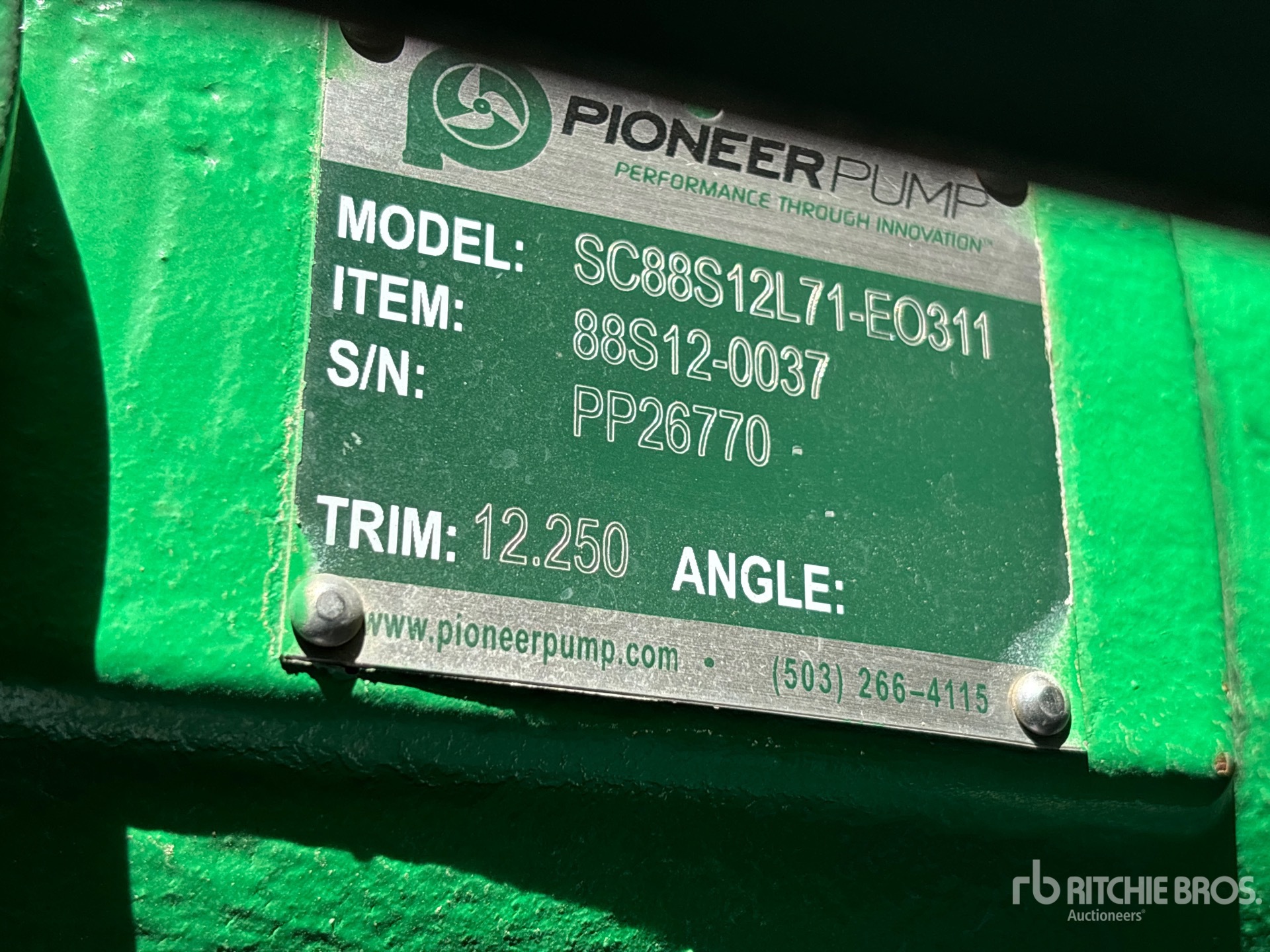 General Appearance with Unit Serial Number