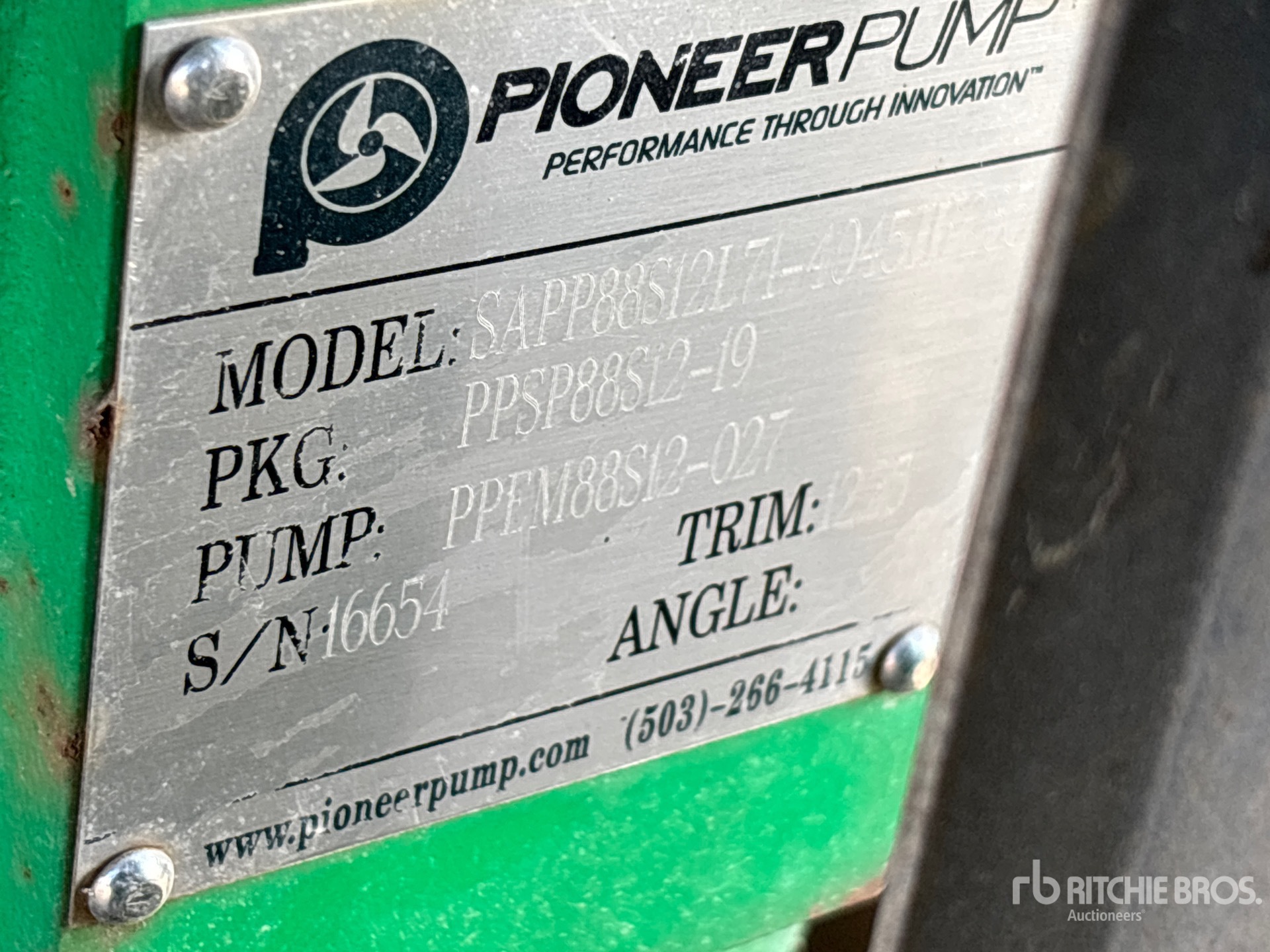 General Appearance with Unit Serial Number