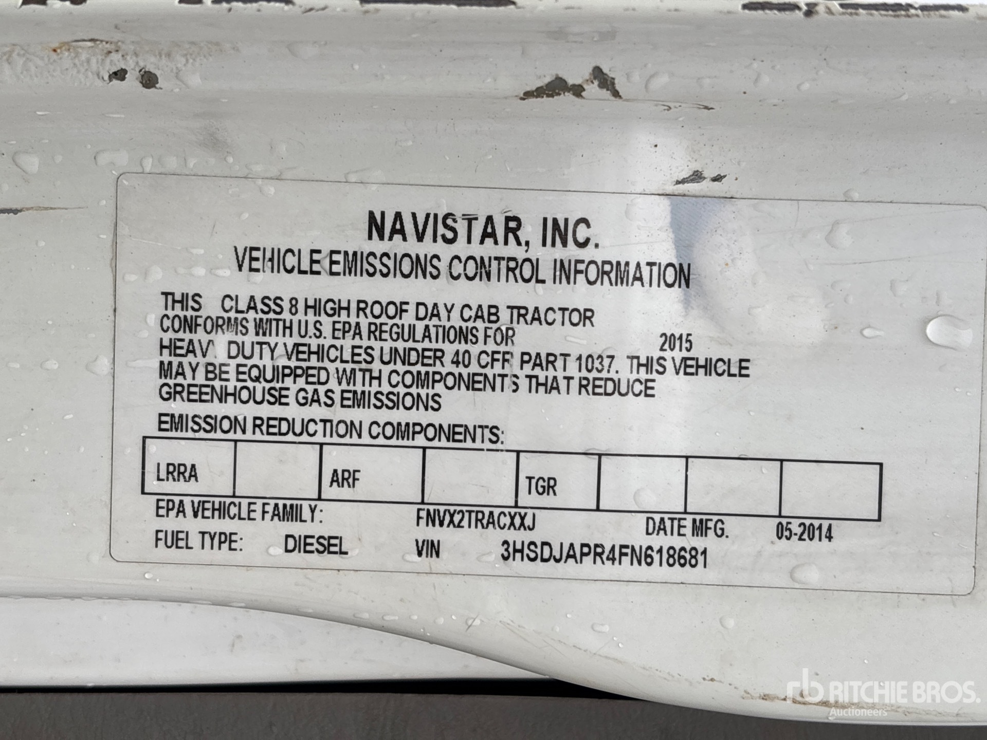 General Appearance with Numer seryjny/numer identyfikacyjny pojazdu