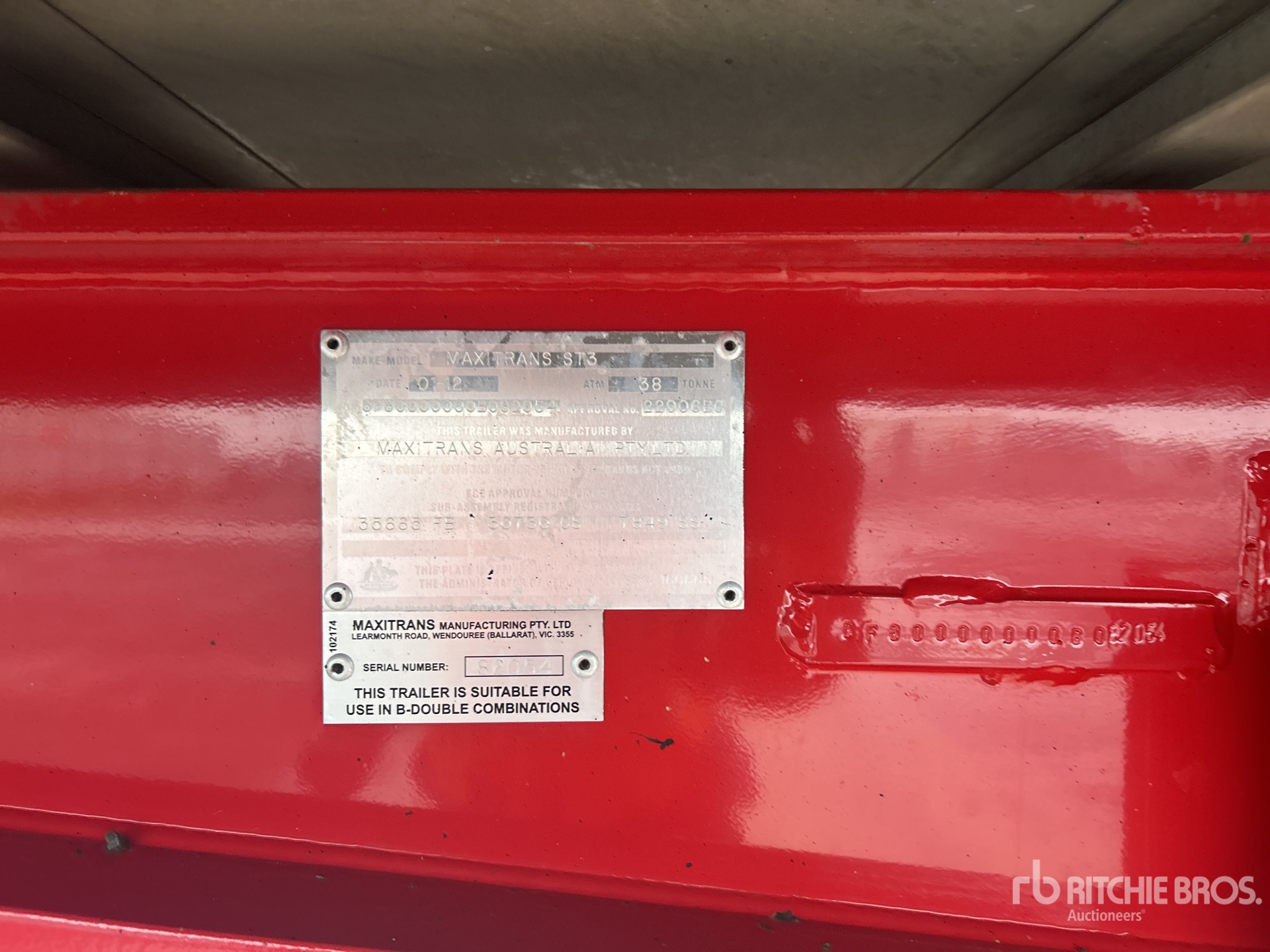 General Appearance with Numer seryjny/numer identyfikacyjny pojazdu