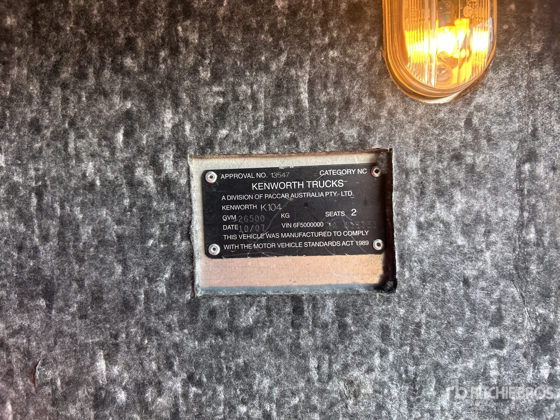 General Appearance with Numéro de série/Numéro d'identification du véhicule automobile