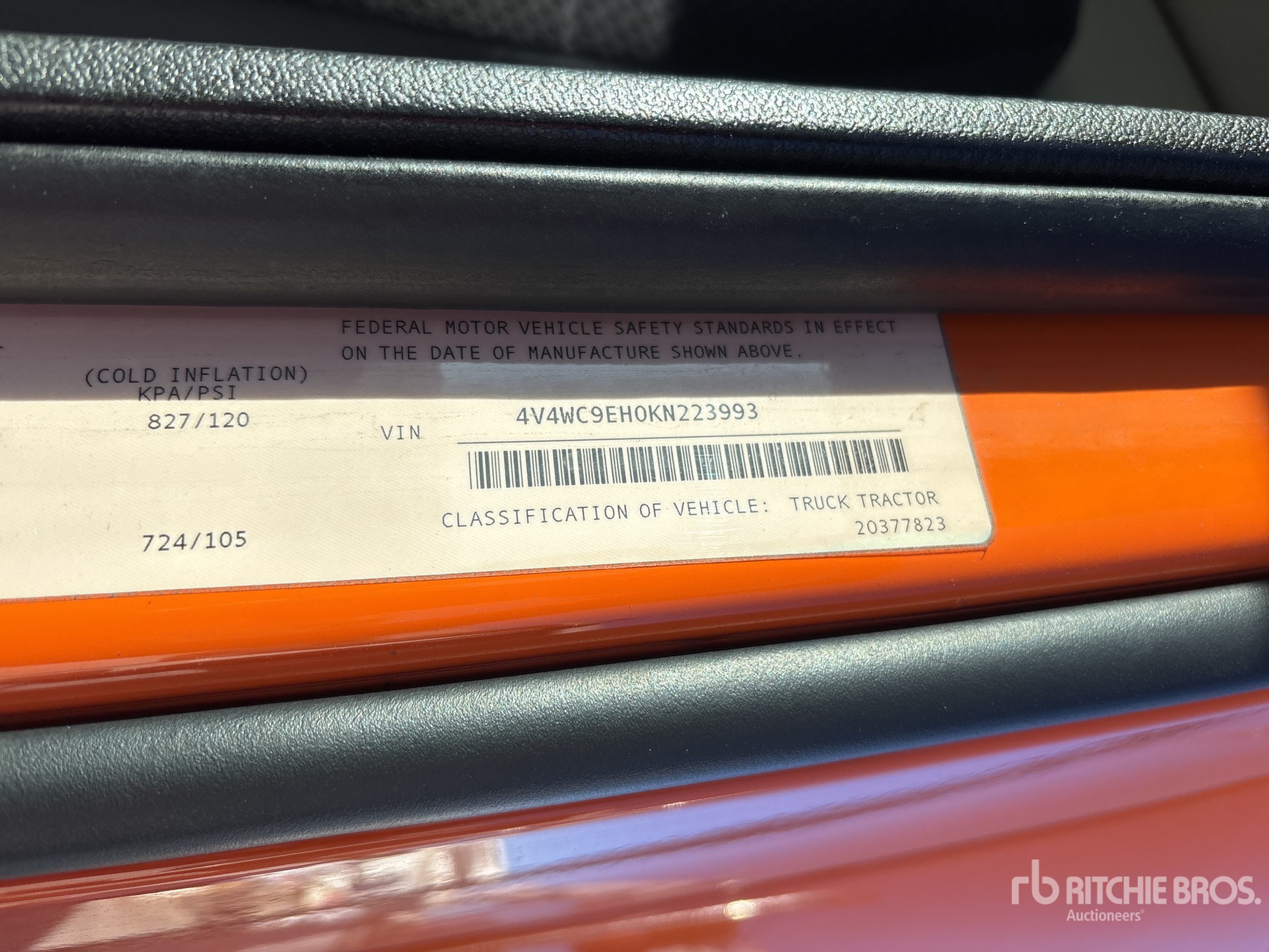 General Appearance with N.º de serie/VIN