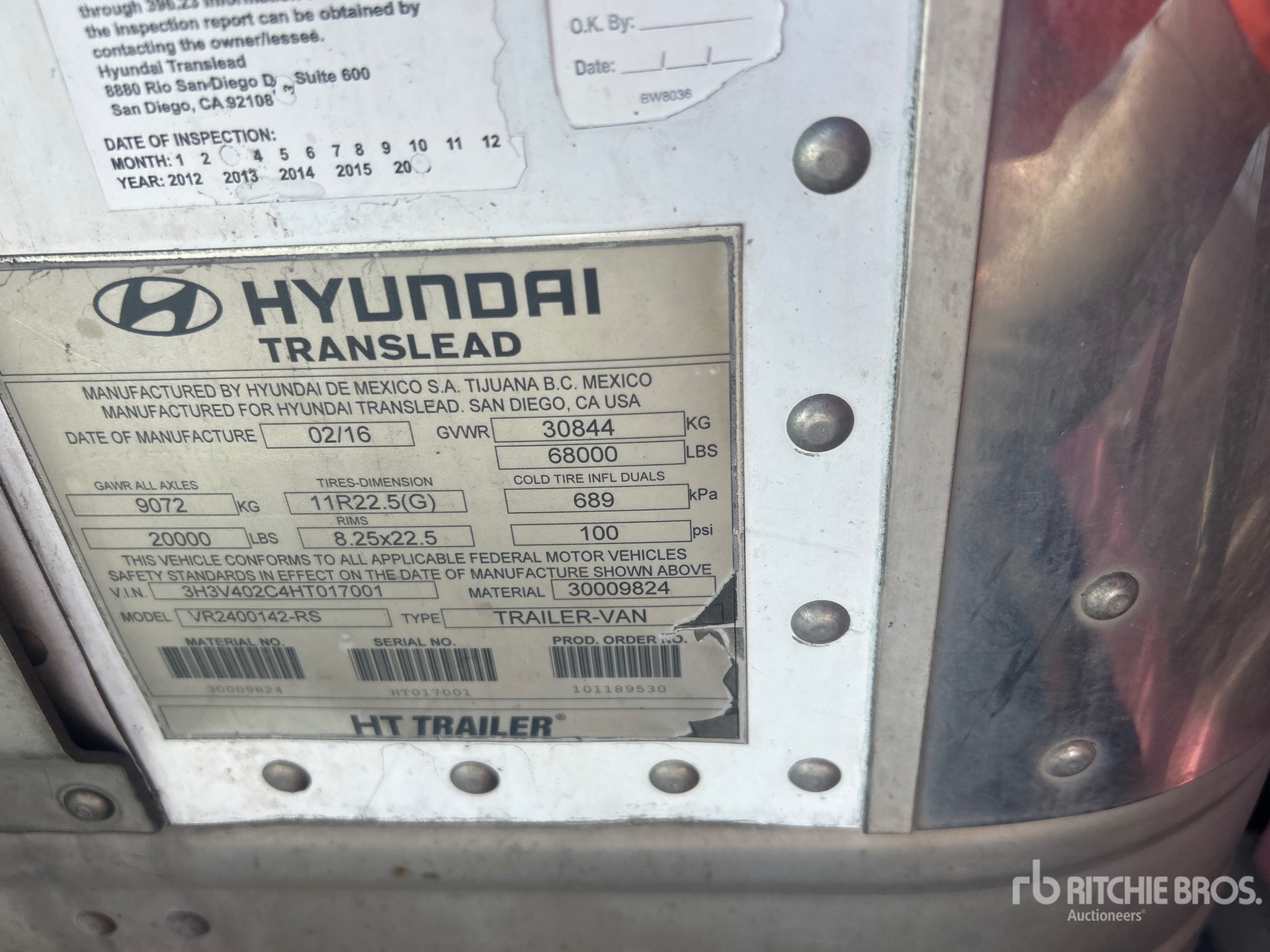 General Appearance with Seriennummer / FIN