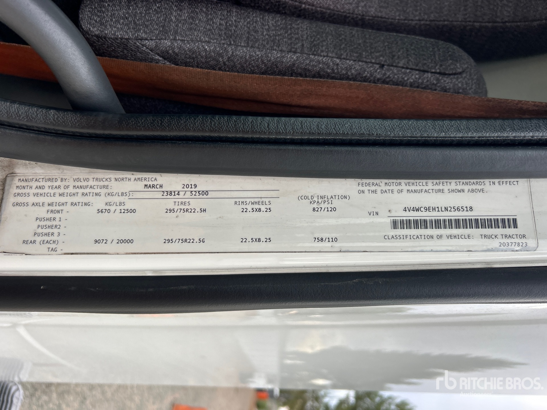 General Appearance with N.º de serie/VIN