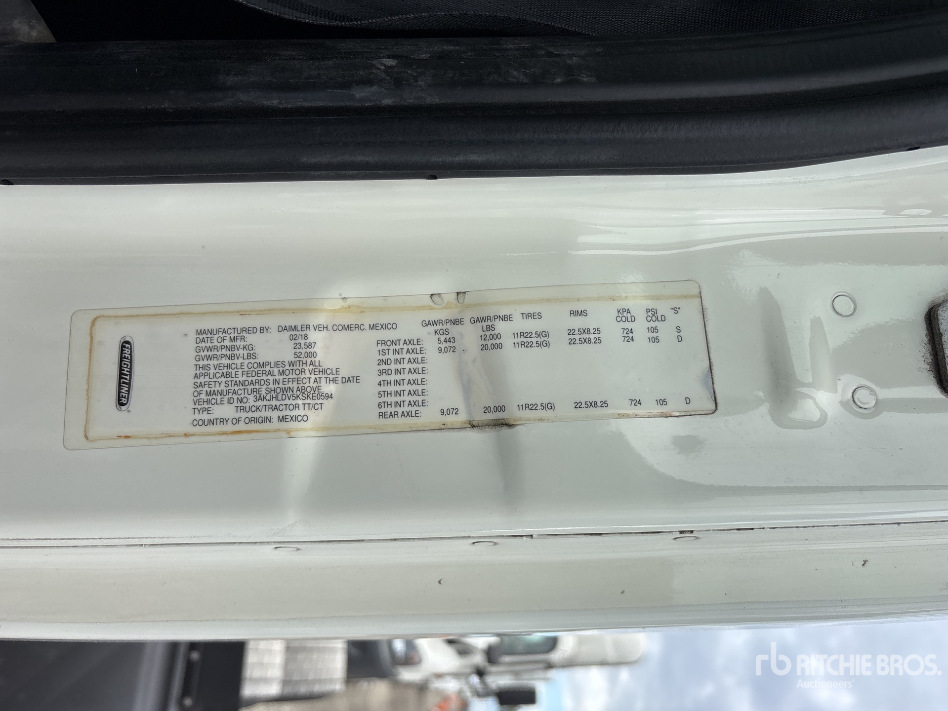 General Appearance with Seriennummer / FIN