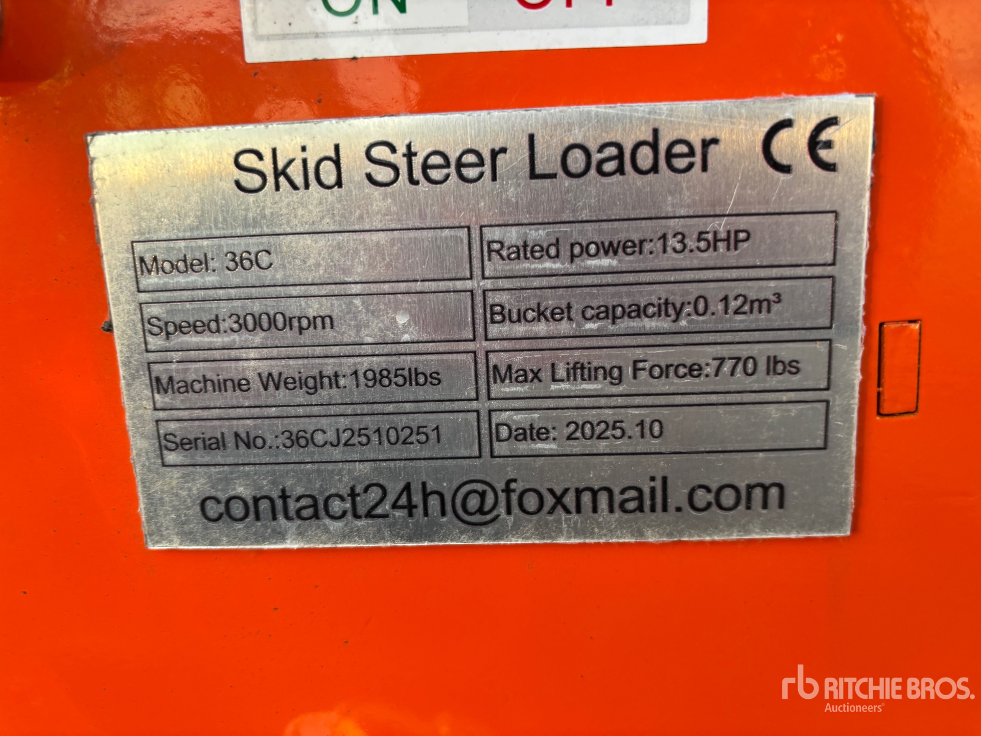 General Appearance with Numer seryjny/numer identyfikacyjny pojazdu