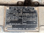 Engine with Emission Label