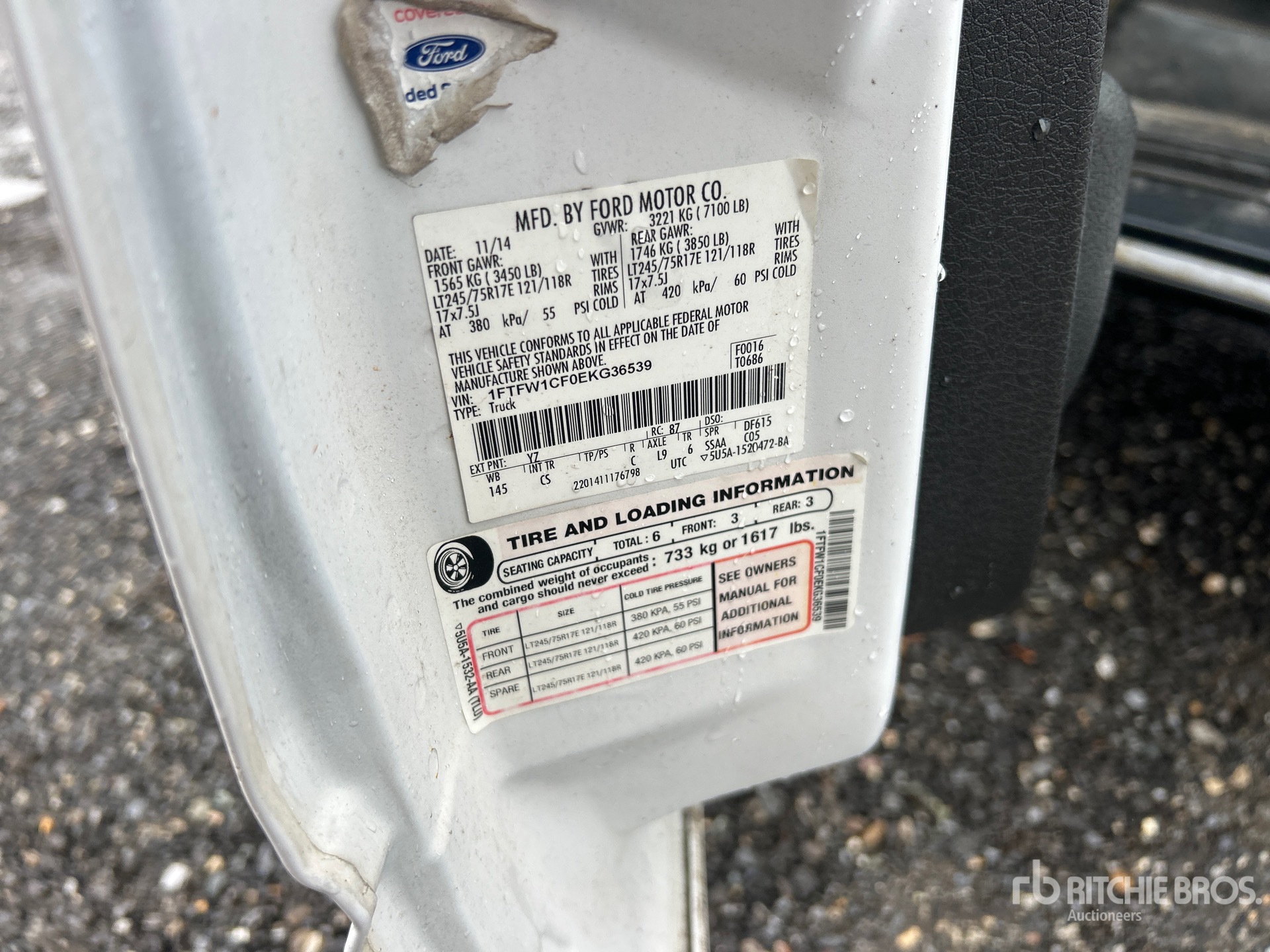 General Appearance with Second Serial Number/VIN Photo