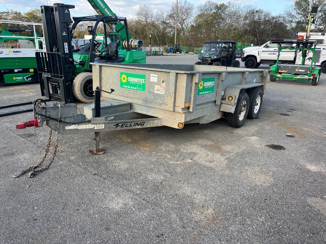 2017 Felling FT10DTHDG 12 ft T/A Dump Utility Trailer