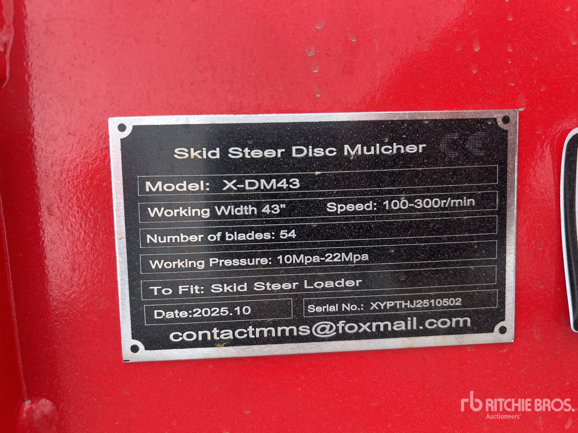 General Appearance with N.º de serie/VIN