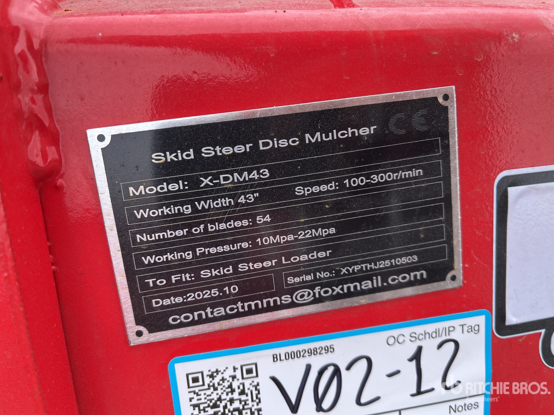 General Appearance with N.º de serie/VIN