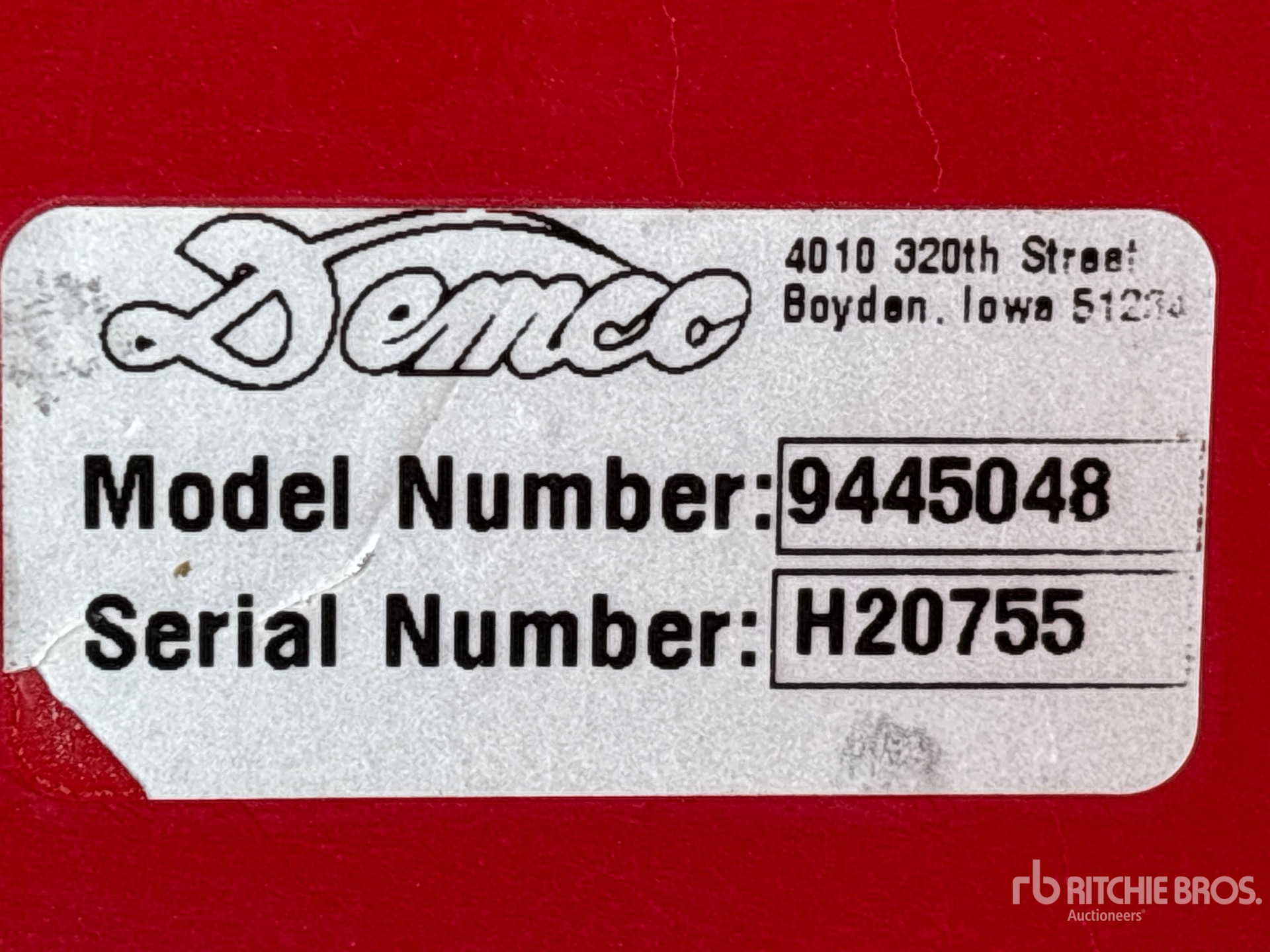 General Appearance with N.º de serie/VIN