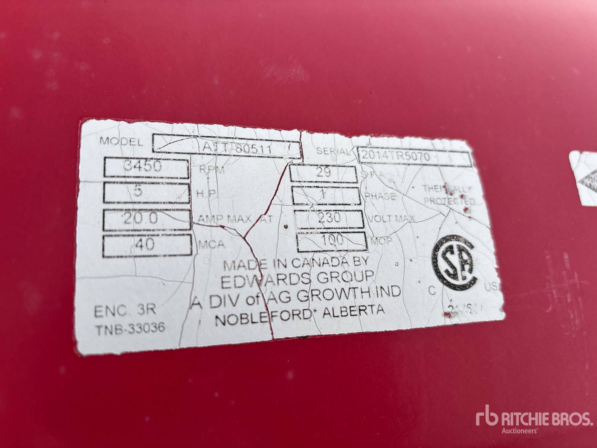 General Appearance with N.º de serie/VIN