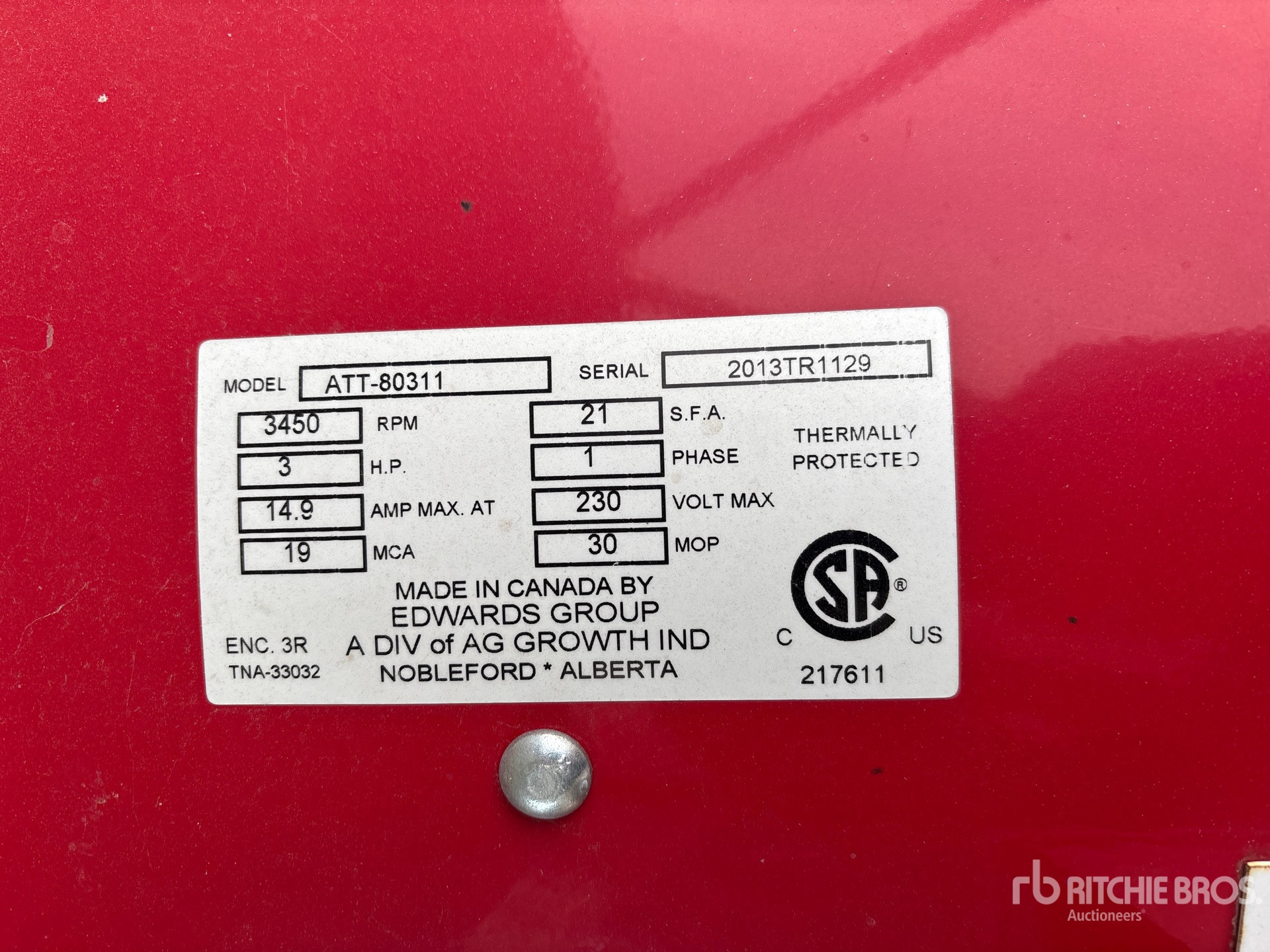 General Appearance with N.º de serie/VIN