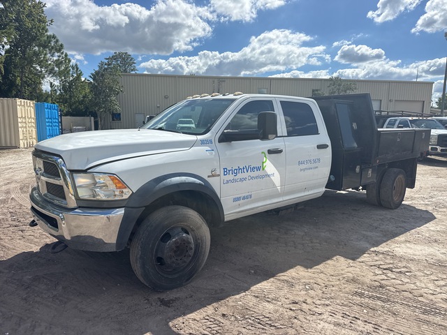 2017 Ram 5500 4x4 Crew Cab Flatbed Truck