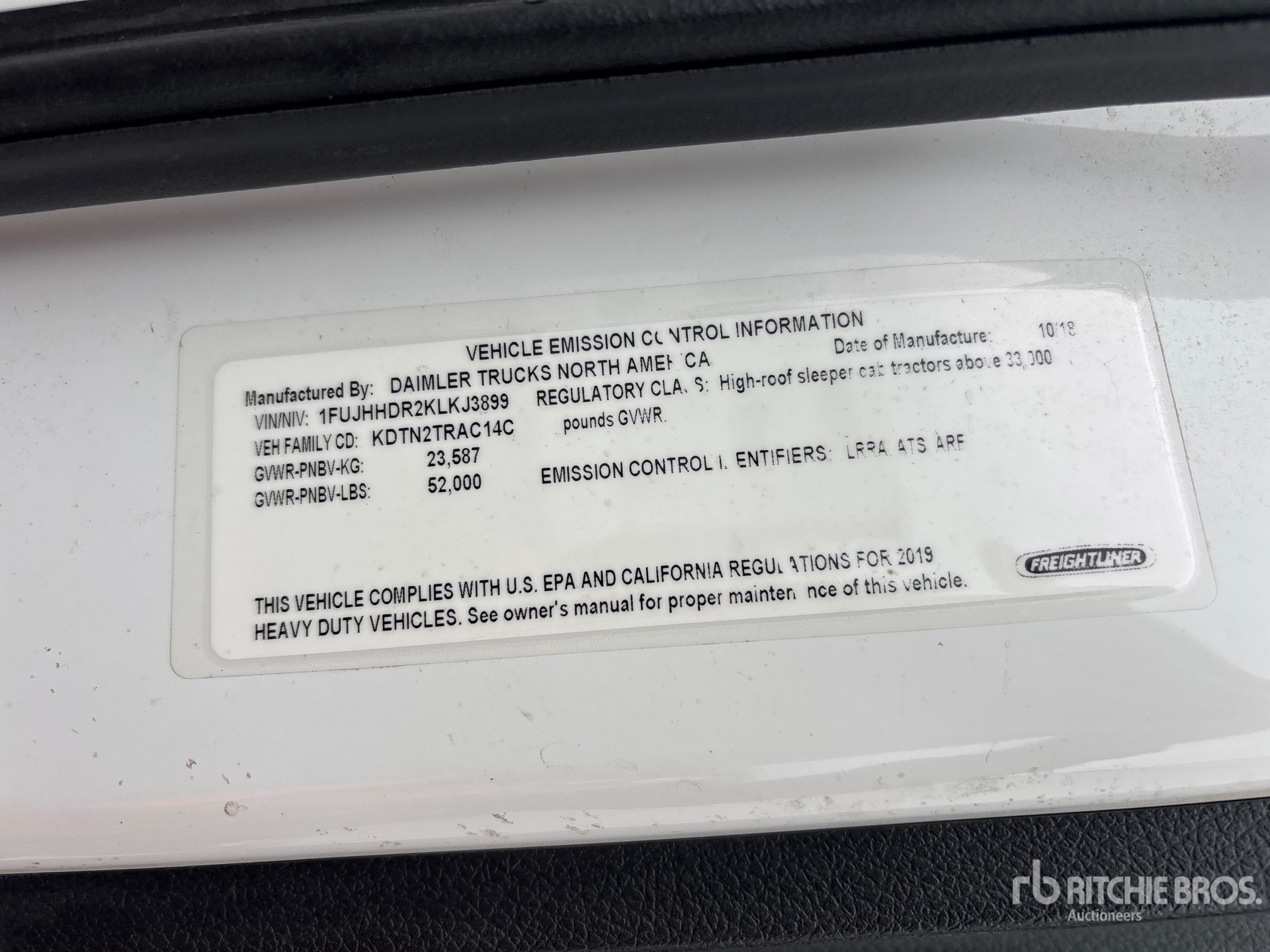 General Appearance with Second Serial Number/VIN Photo
