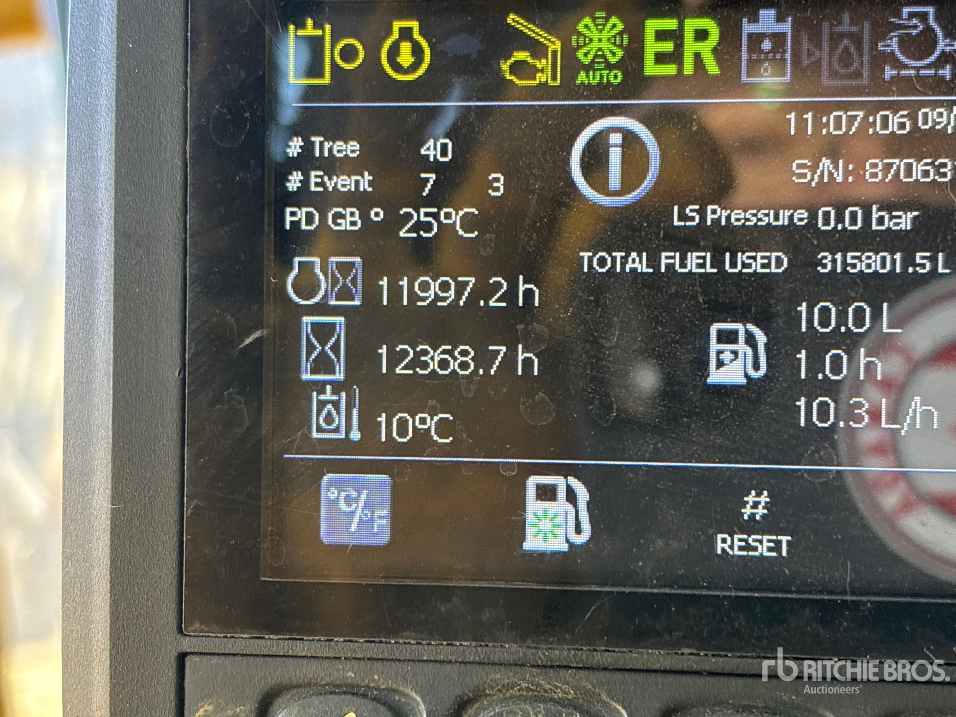 General Appearance with Hour Meter / Odometer