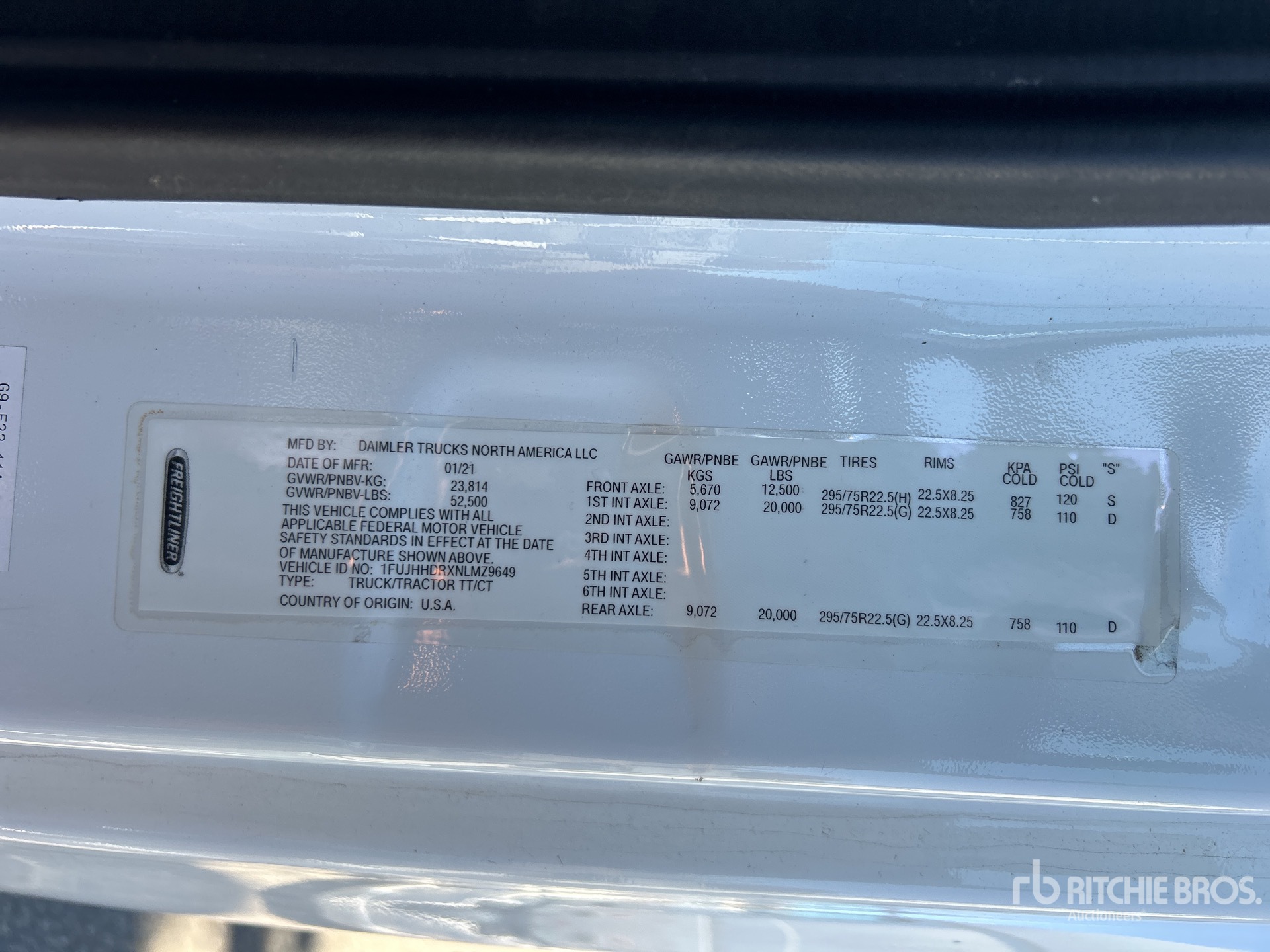 General Appearance with Numero seriale/numero d’identificazione del veicolo (VIN)