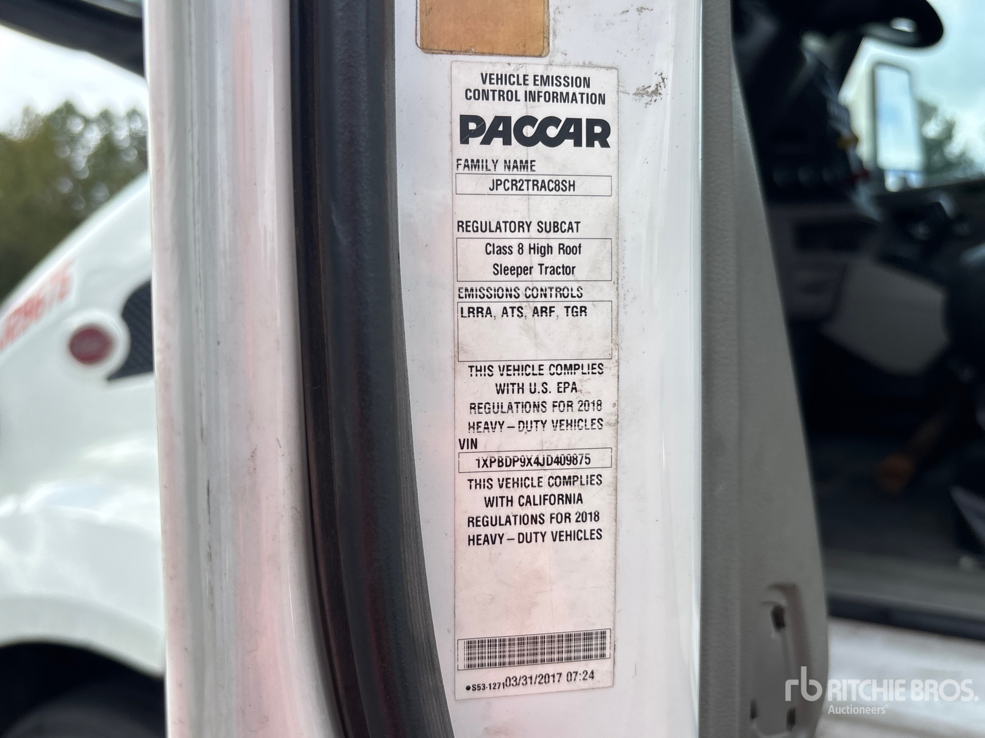 General Appearance with N.º de serie/VIN