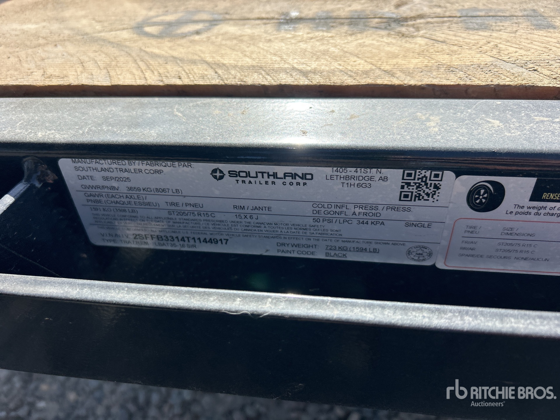 General Appearance with N.º de serie/VIN