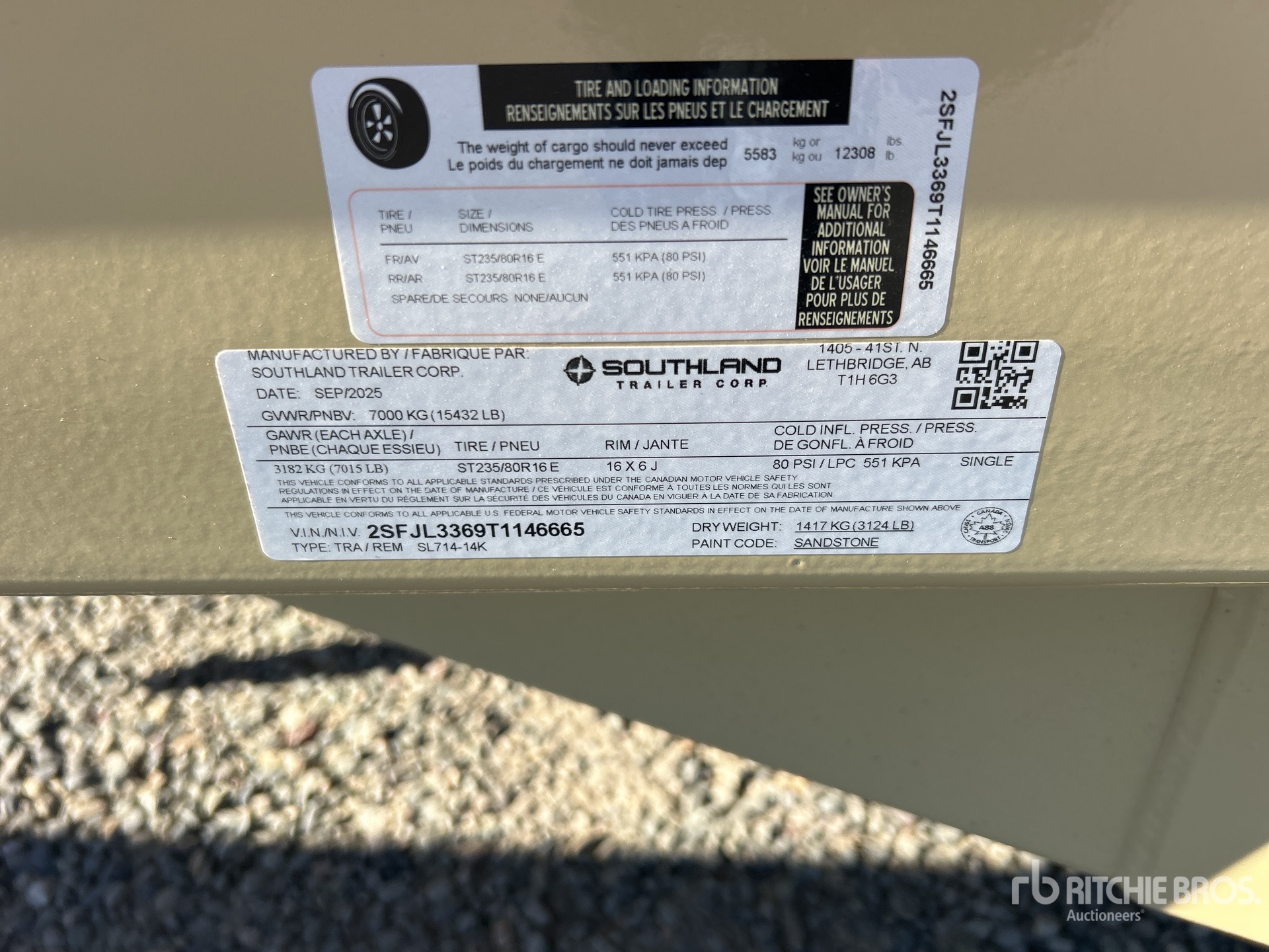 General Appearance with N.º de serie/VIN