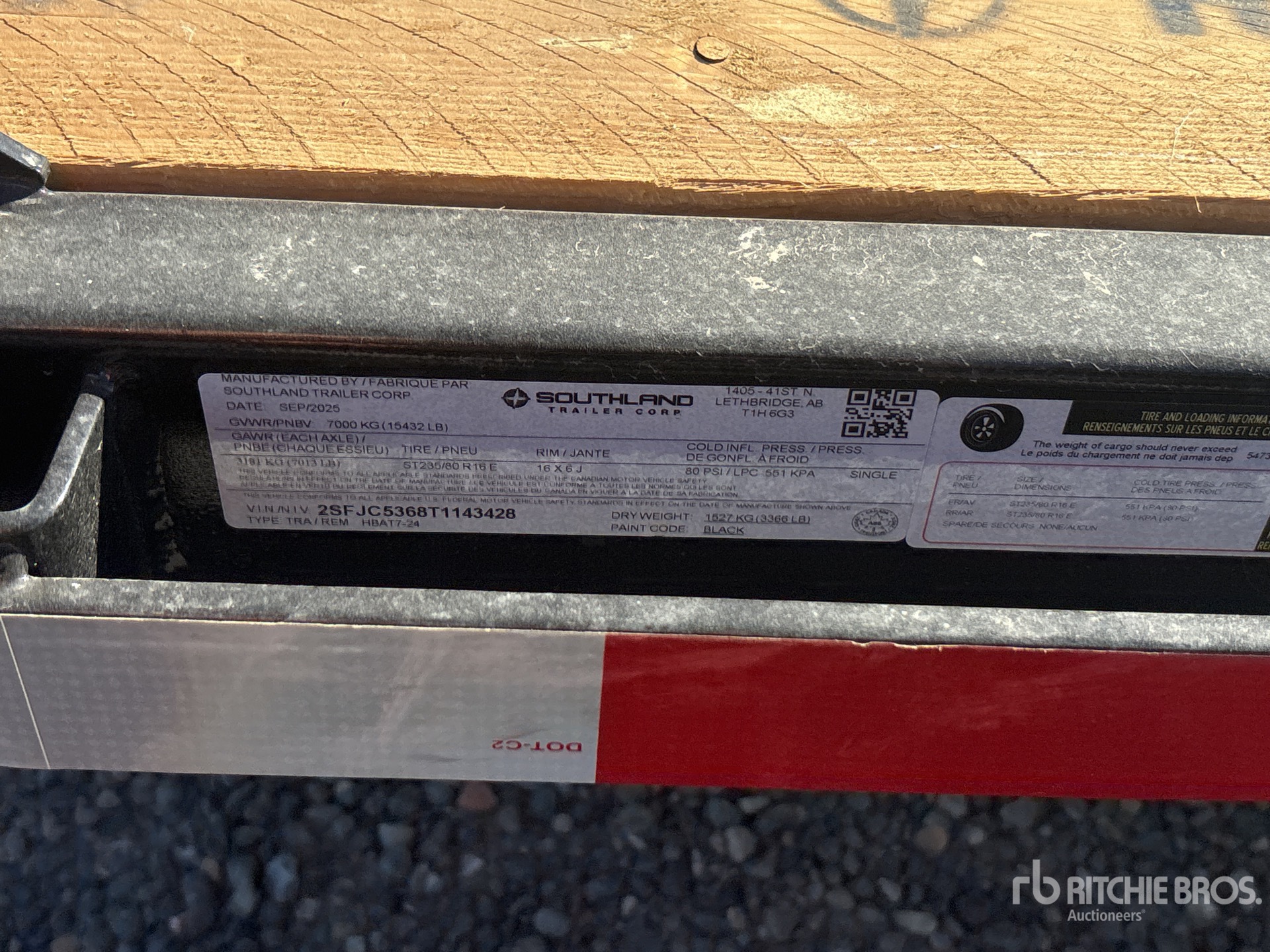 General Appearance with N.º de serie/VIN