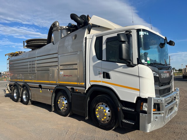 2019 Scania G450 8x4 Twin-Steer w/ 2019 Cappellotto Cap Combi 3200 CL Vacuum Excavator Truck 2019 Scania G450 8x4 Twin-Steer w/ 2019 Cappellotto Cap Combi 3200 CL Vacuum Excavator Truck
