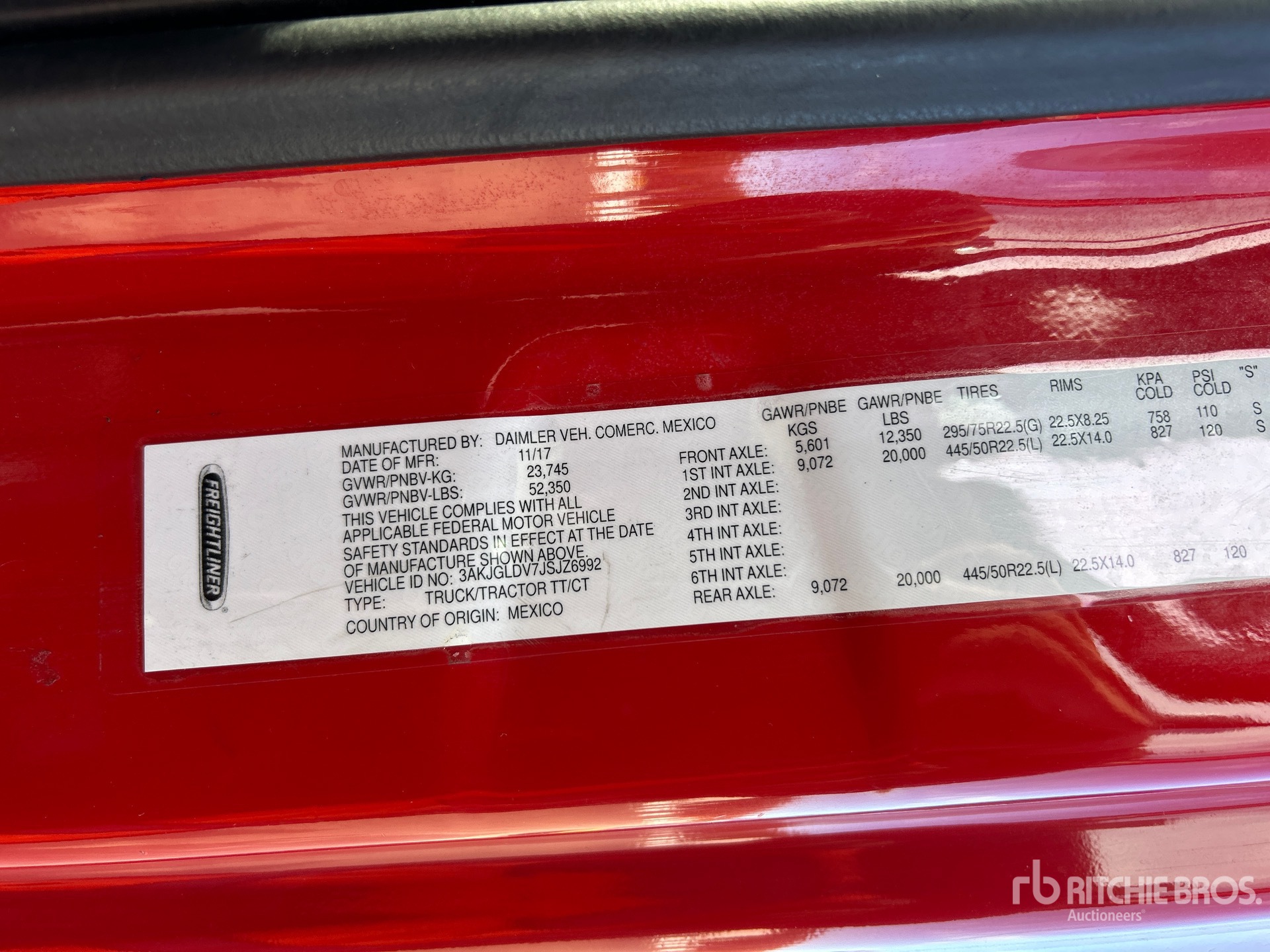 General Appearance with Second Serial Number/VIN Photo