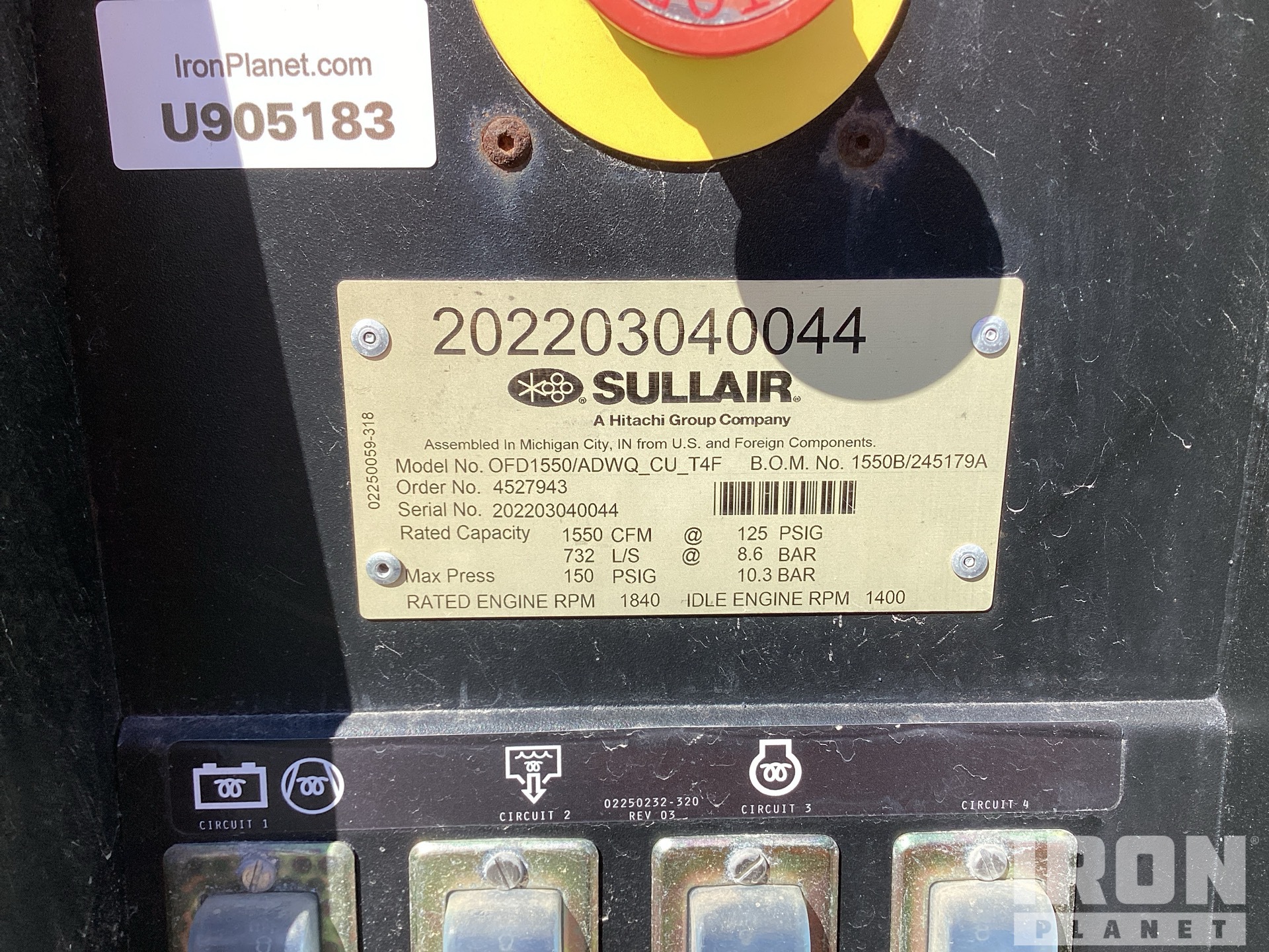 General Appearance with Unit Serial Number