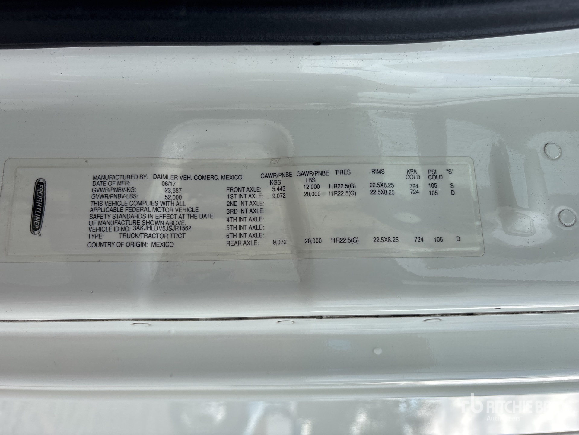 General Appearance with Numéro de série/Numéro d'identification du véhicule automobile