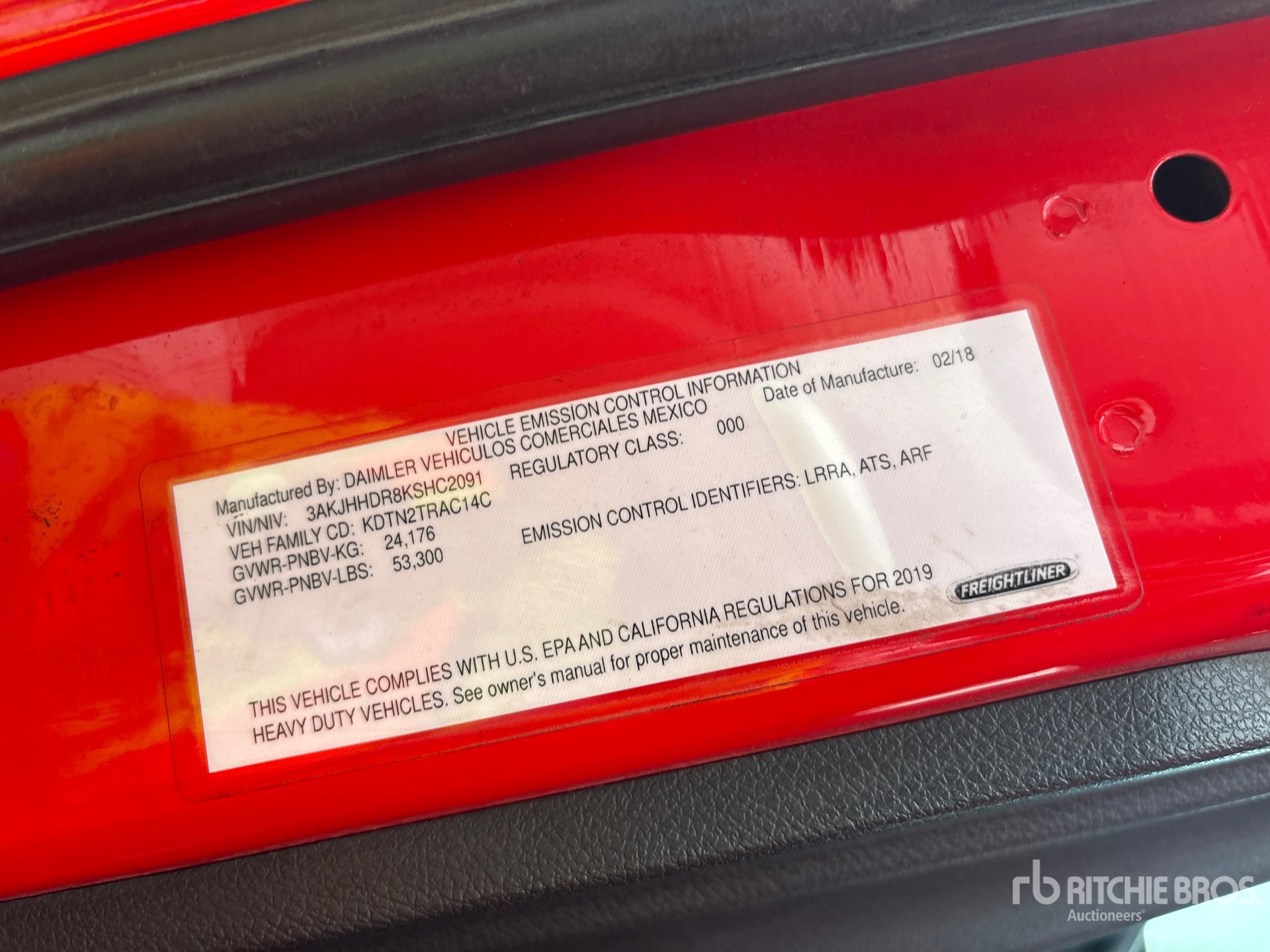 General Appearance with Numero seriale/numero d’identificazione del veicolo (VIN)