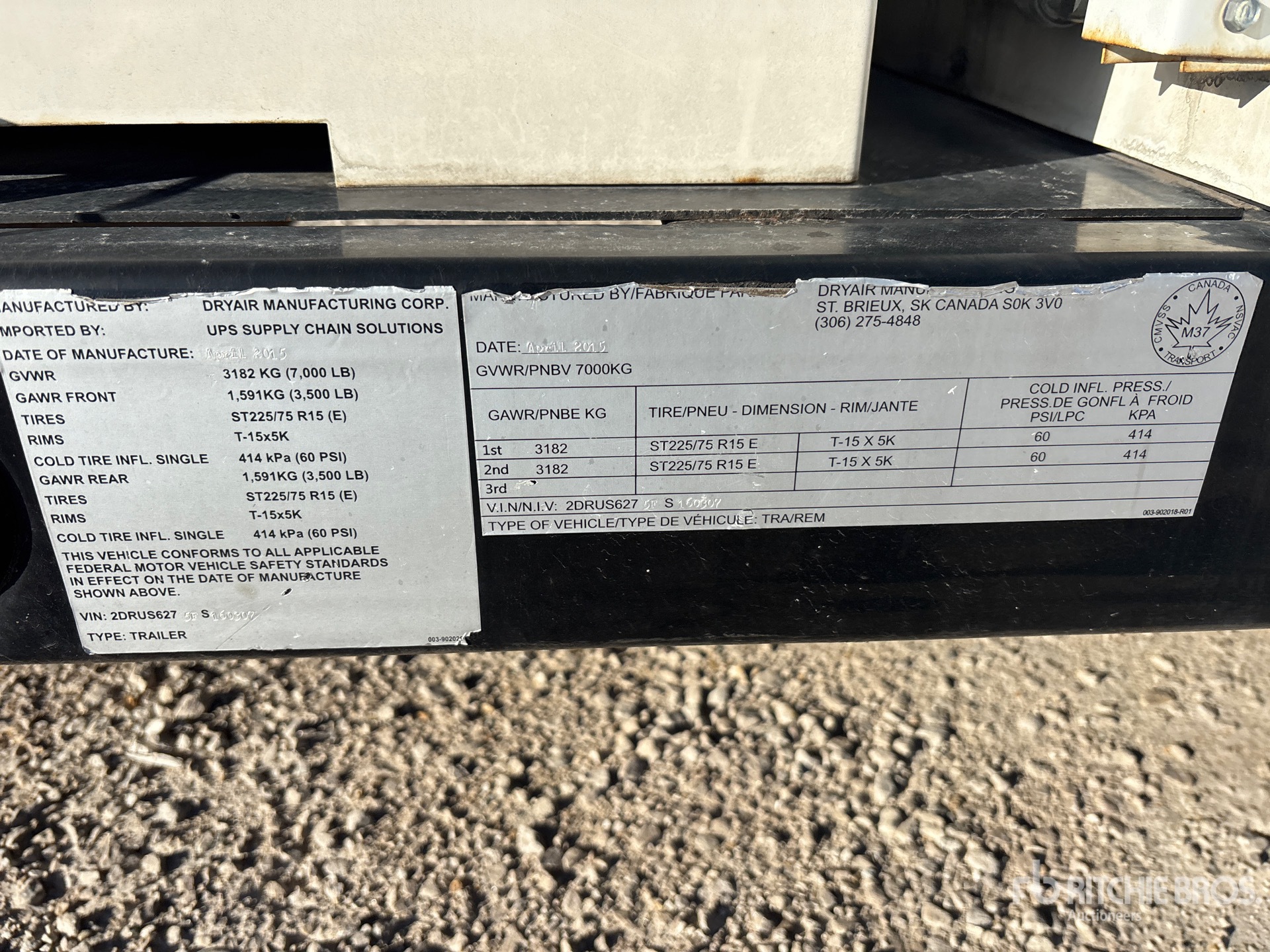 General Appearance with Numéro de série/Numéro d'identification du véhicule automobile