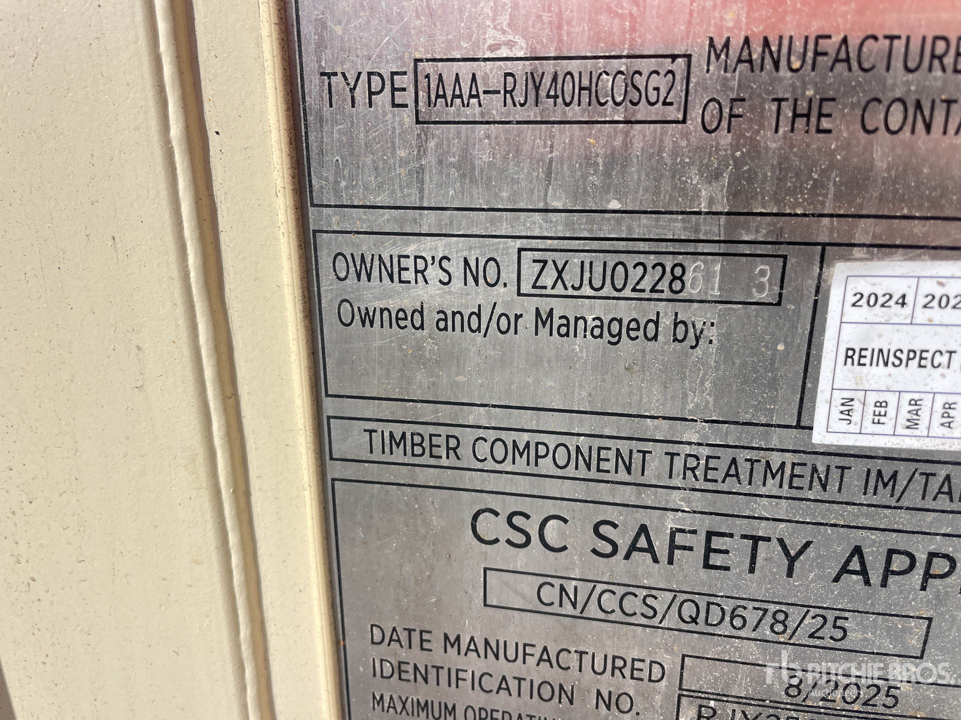 General Appearance with N.º de serie/VIN