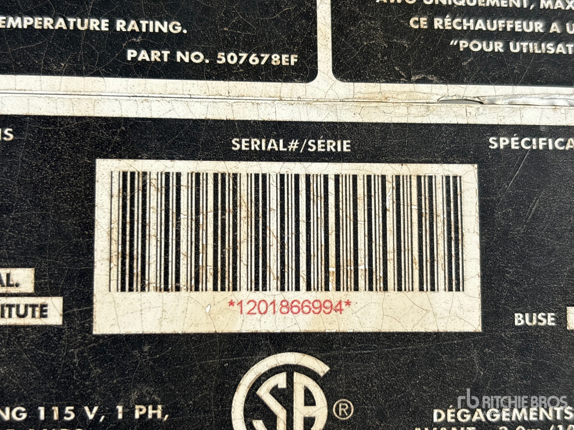 General Appearance with Numero seriale/numero d’identificazione del veicolo (VIN)