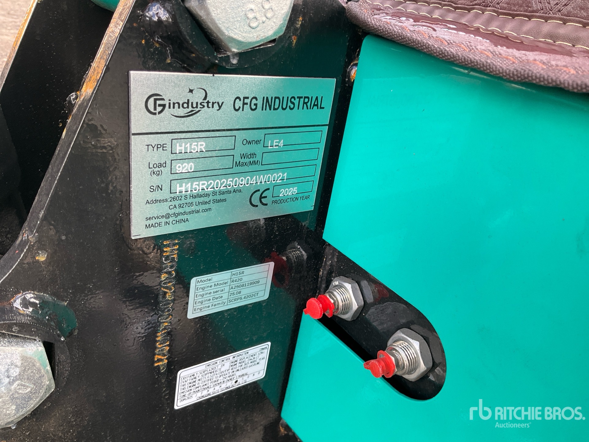 General Appearance with N.º de serie/VIN