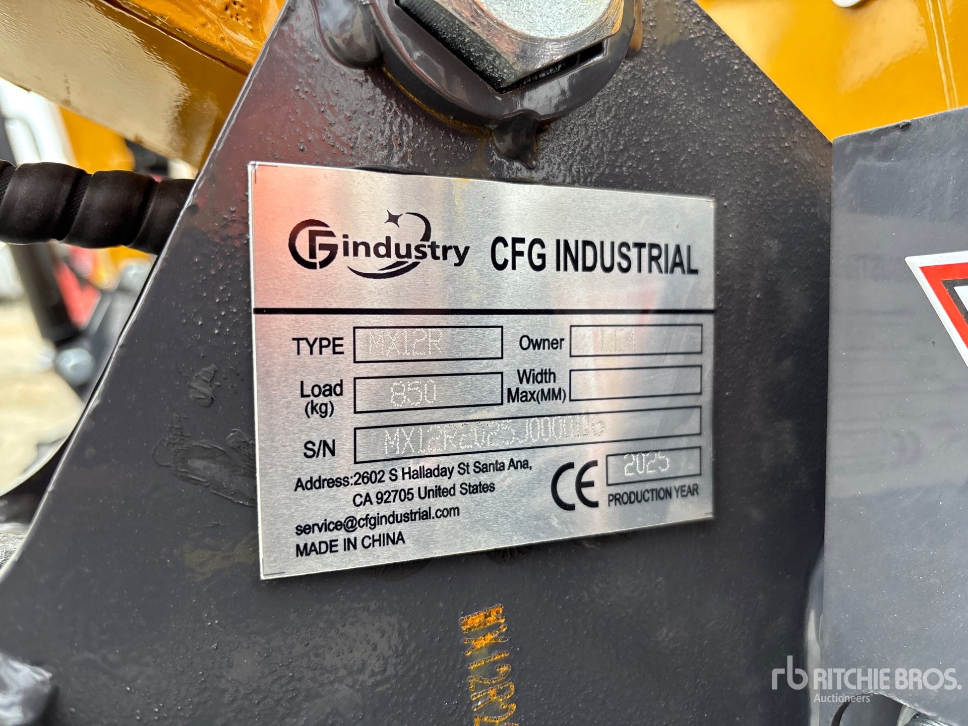 General Appearance with N.º de serie/VIN