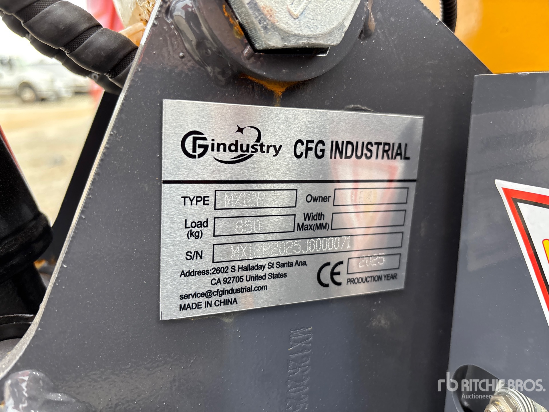 General Appearance with N.º de serie/VIN