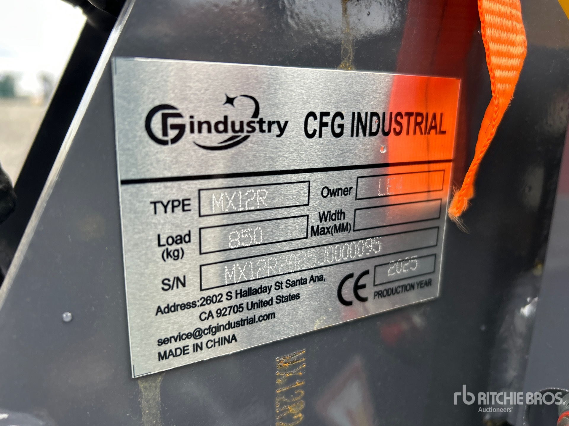 General Appearance with N.º de serie/VIN