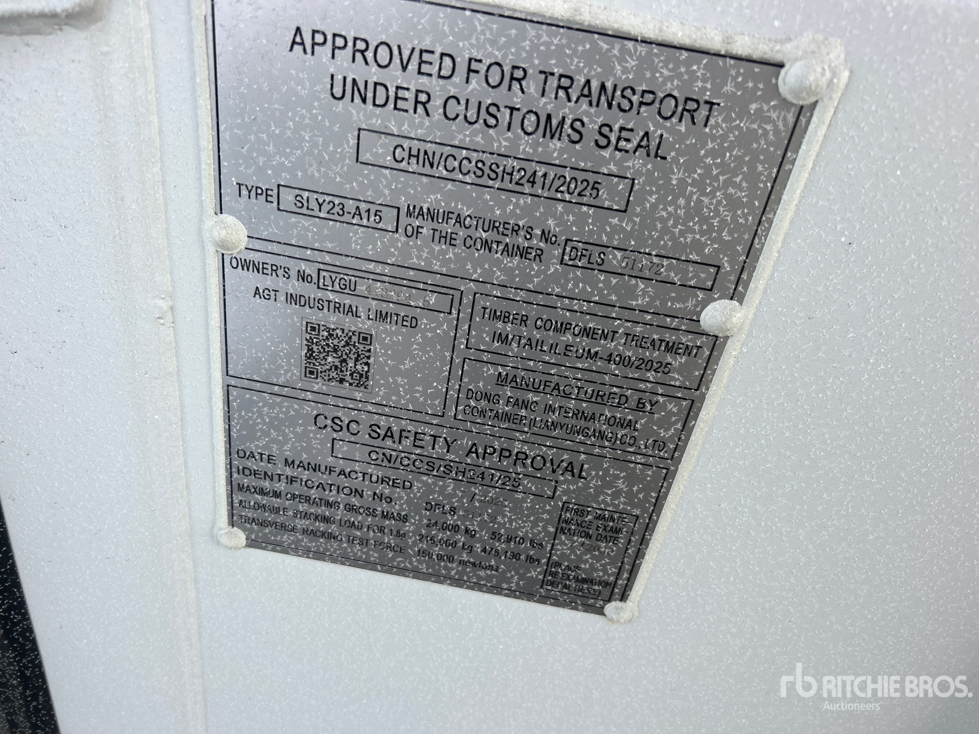 General Appearance with Numer seryjny/numer identyfikacyjny pojazdu