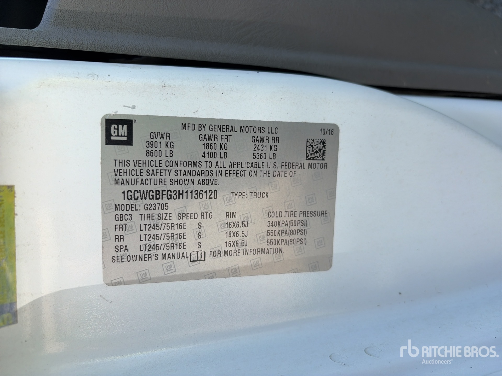 General Appearance with Numer seryjny/numer identyfikacyjny pojazdu