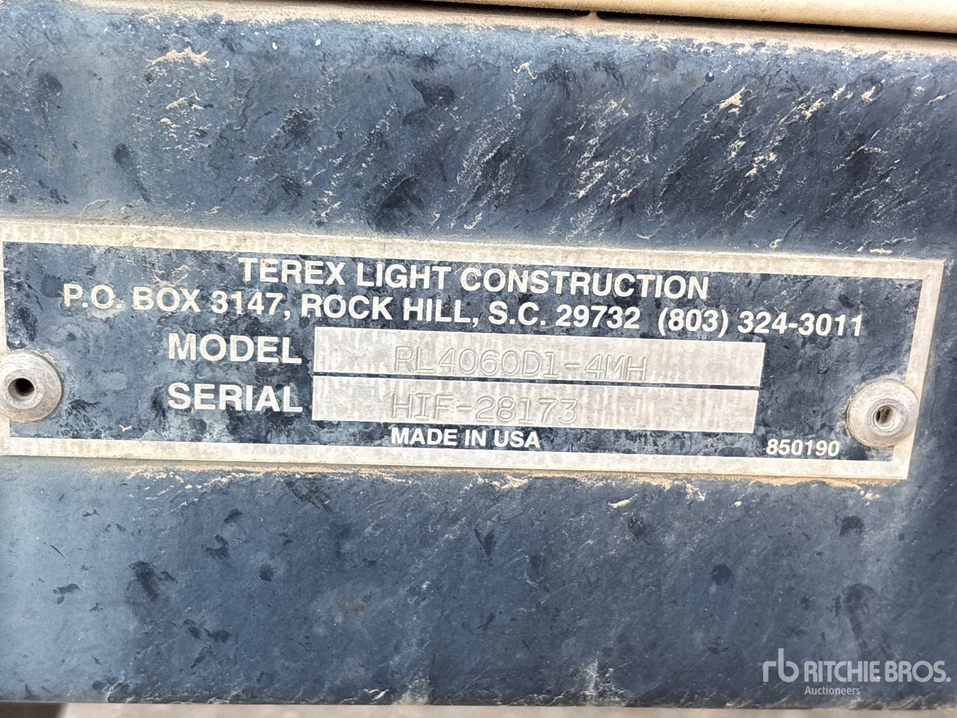 General Appearance with Unit Serial Number