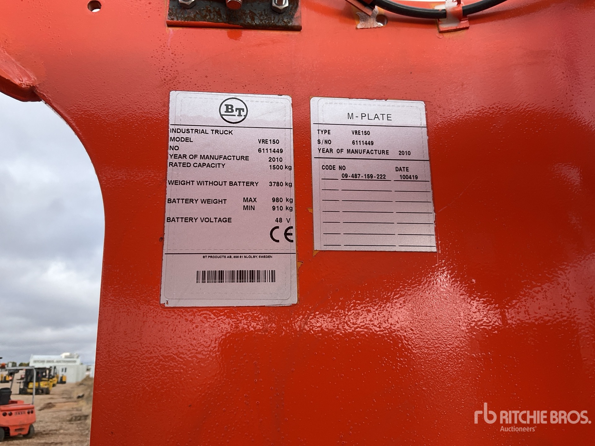 General Appearance with N.º de serie/VIN