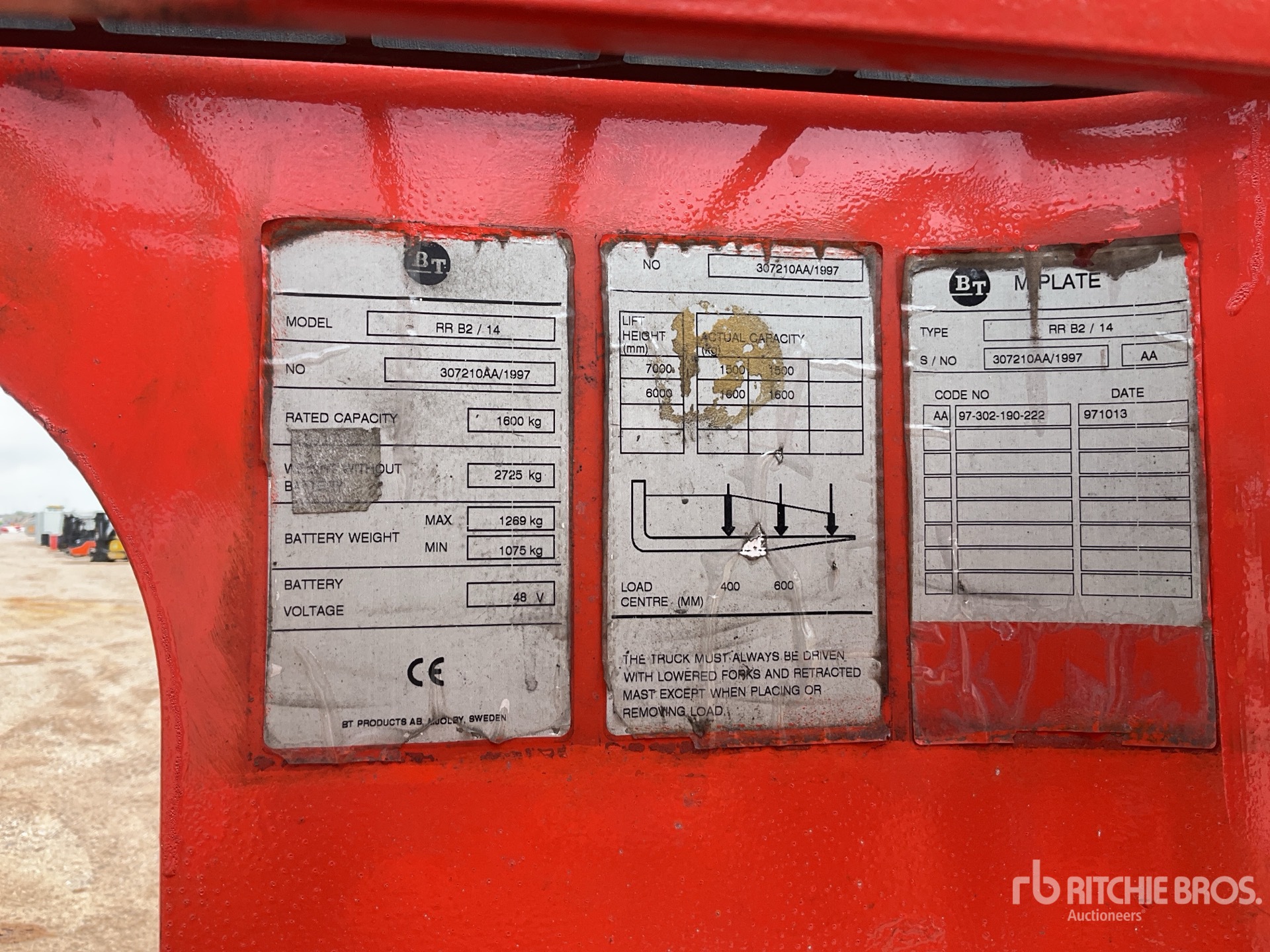 General Appearance with N.º de serie/VIN