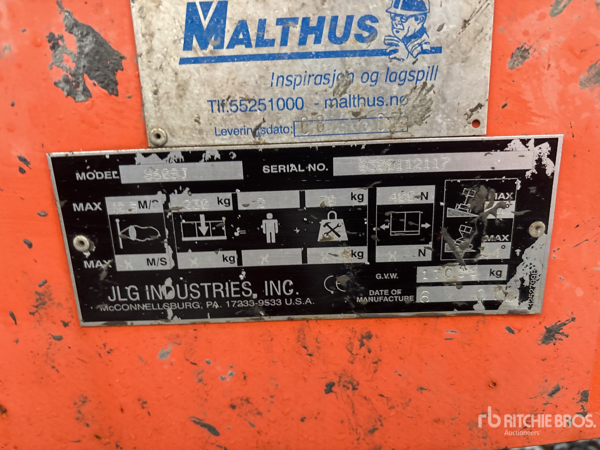 General Appearance with N.º de serie/VIN